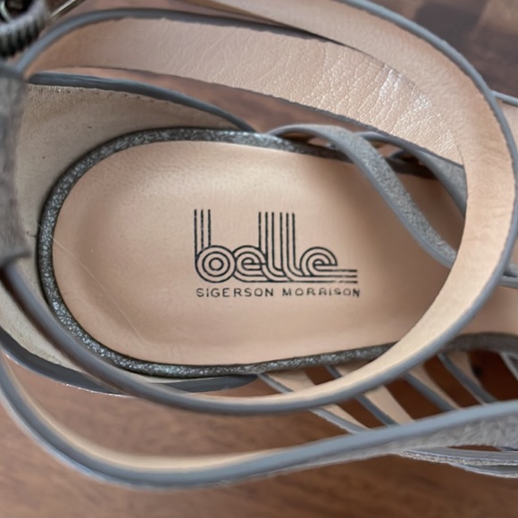 Silver Belle By Sigerson Morrisson Daisy Basket Weave Sandal - Picture 5 of 6